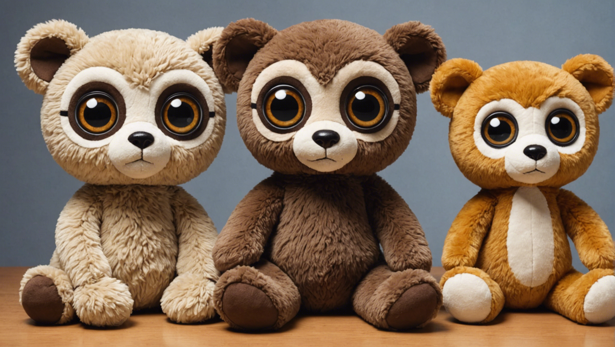 découvrez les peluches à grands yeux, la tendance du moment qui fait fondre petits et grands. trouvez votre coup de cœur parmi notre sélection de peluches adorables et craquantes.